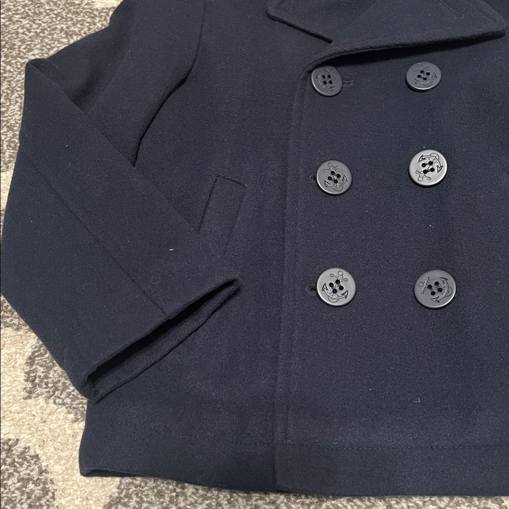 Rothschild classic kids’ pea coat, midnight (navy blue), size M (5/6) NWT! - Picture 3 of 6